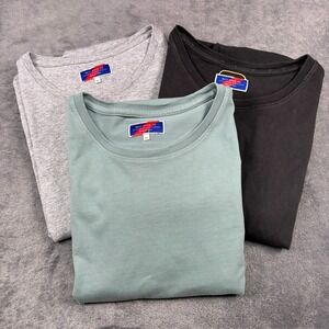 Best Made Co Shirt Mens 2XL Gray Green (LOT OF 3) Short Sleeve Cotton Crewneck